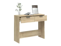 Mesa consola roble Sonoma 90x36x75 cm Madera de ingeniería
