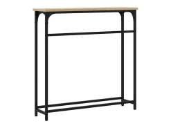 Mesa consola roble Sonoma 75x19,5x75 cm madera de ingeniería