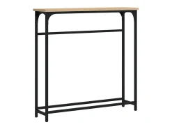 Mesa consola roble Sonoma 75x19,5x75 cm madera de ingeniería