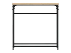 Mesa consola roble Sonoma 75x19,5x75 cm madera de ingeniería