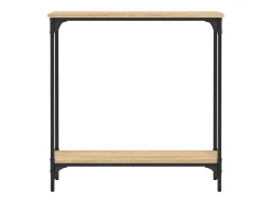 Mesa consola roble Sonoma 75x22,5x75 cm madera de ingeniería
