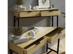 Mesa consola roble 100x30x75 lennox