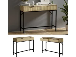 Mesa consola roble 100x30x75 lennox