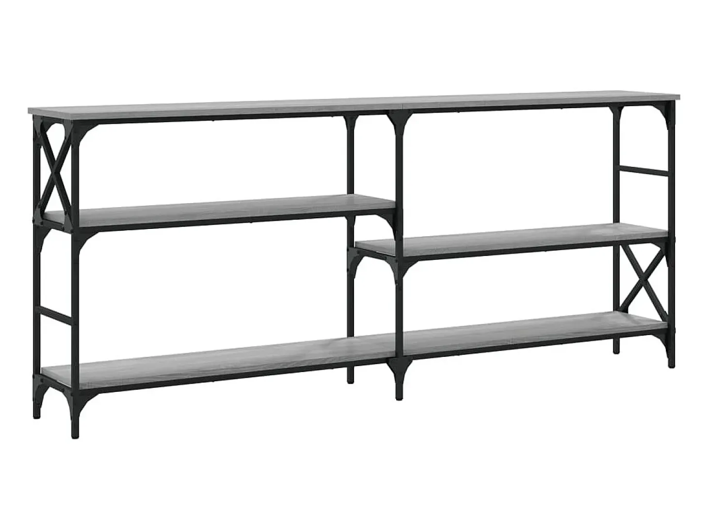 Mesa consola Sonoma gris 180x29x76,5 cm madera de ingeniería