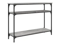 Mesa consola Sonoma gris 100x29x75 cm madera de ingeniería