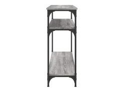 Mesa consola Sonoma gris 100x29x75 cm madera de ingeniería