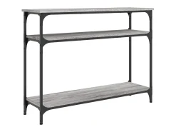Mesa consola Sonoma gris 100x29x75 cm madera de ingeniería