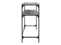 Mesa consola Sonoma gris 100x35,5x75 cm madera de ingeniería