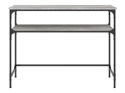 Mesa consola Sonoma gris 100x35,5x75 cm madera de ingeniería