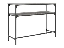 Mesa consola Sonoma gris 100x35,5x75 cm madera de ingeniería