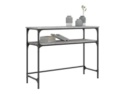 Mesa consola Sonoma gris 100x35,5x75 cm madera de ingeniería