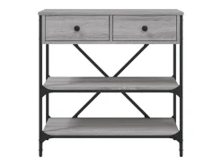 Mesa consola Sonoma gris 75x34,5x75 cm madera de ingeniería