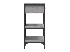Mesa consola Sonoma gris 75x34,5x75 cm madera de ingeniería