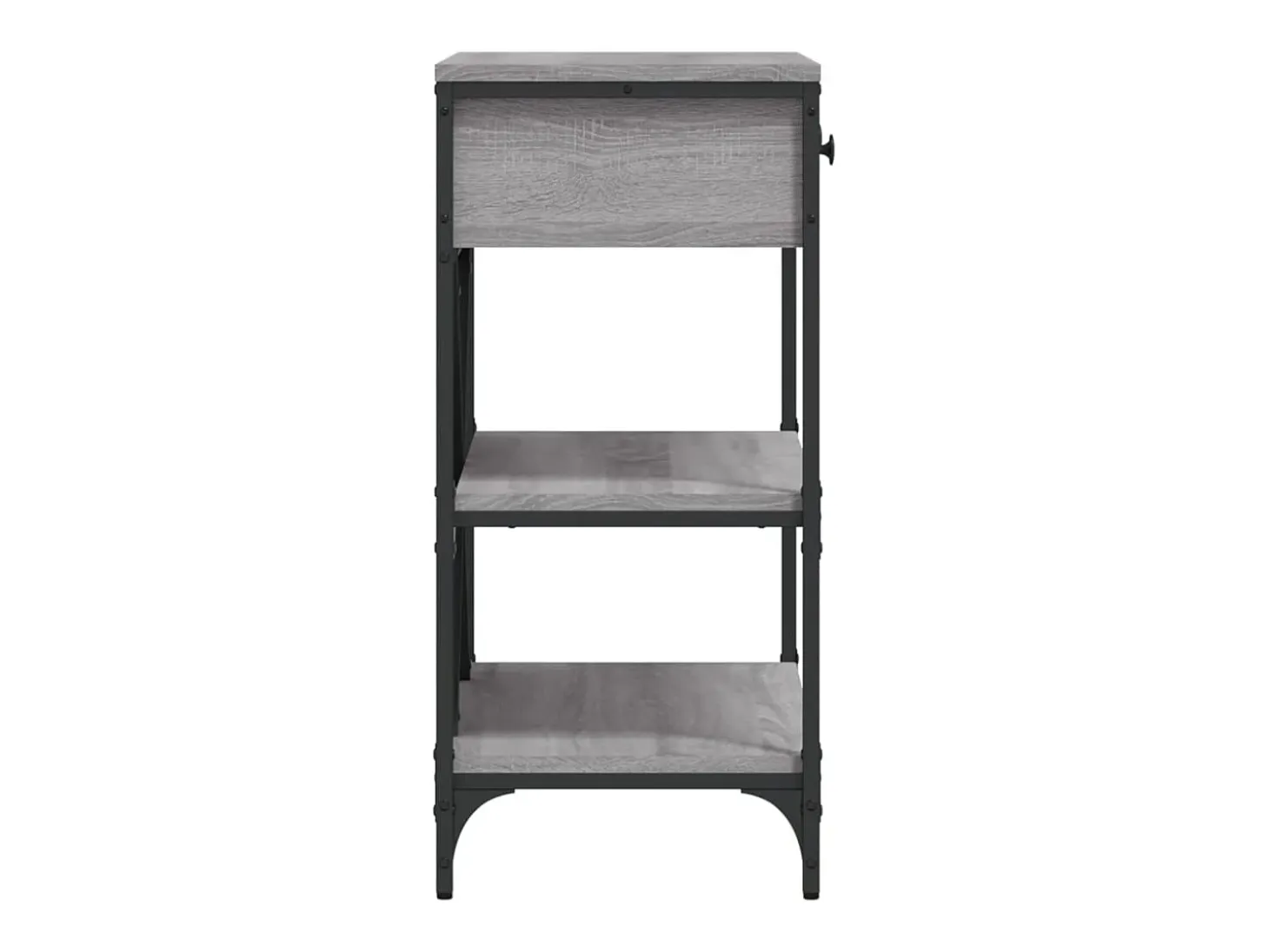 Mesa consola Sonoma gris 75x34,5x75 cm madera de ingeniería