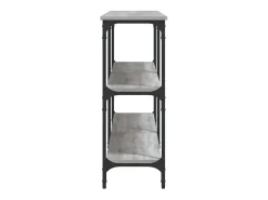 Mesa consola Sonoma gris 200x29x75 cm madera de ingeniería