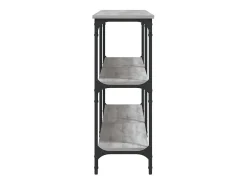 Mesa consola Sonoma gris 200x29x75 cm madera de ingeniería