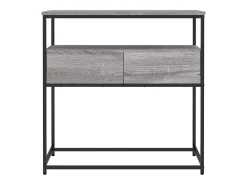 Mesa consola Sonoma gris 75x40x75 cm madera de ingeniería