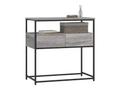 Mesa consola Sonoma gris 75x40x75 cm madera de ingeniería