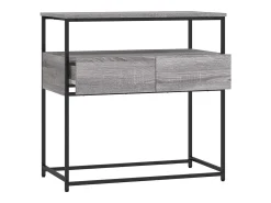 Mesa consola Sonoma gris 75x40x75 cm madera de ingeniería