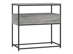 Mesa consola Sonoma gris 75x40x75 cm madera de ingeniería