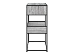 Mesa consola Sonoma gris 90x35x80 cm madera de ingeniería