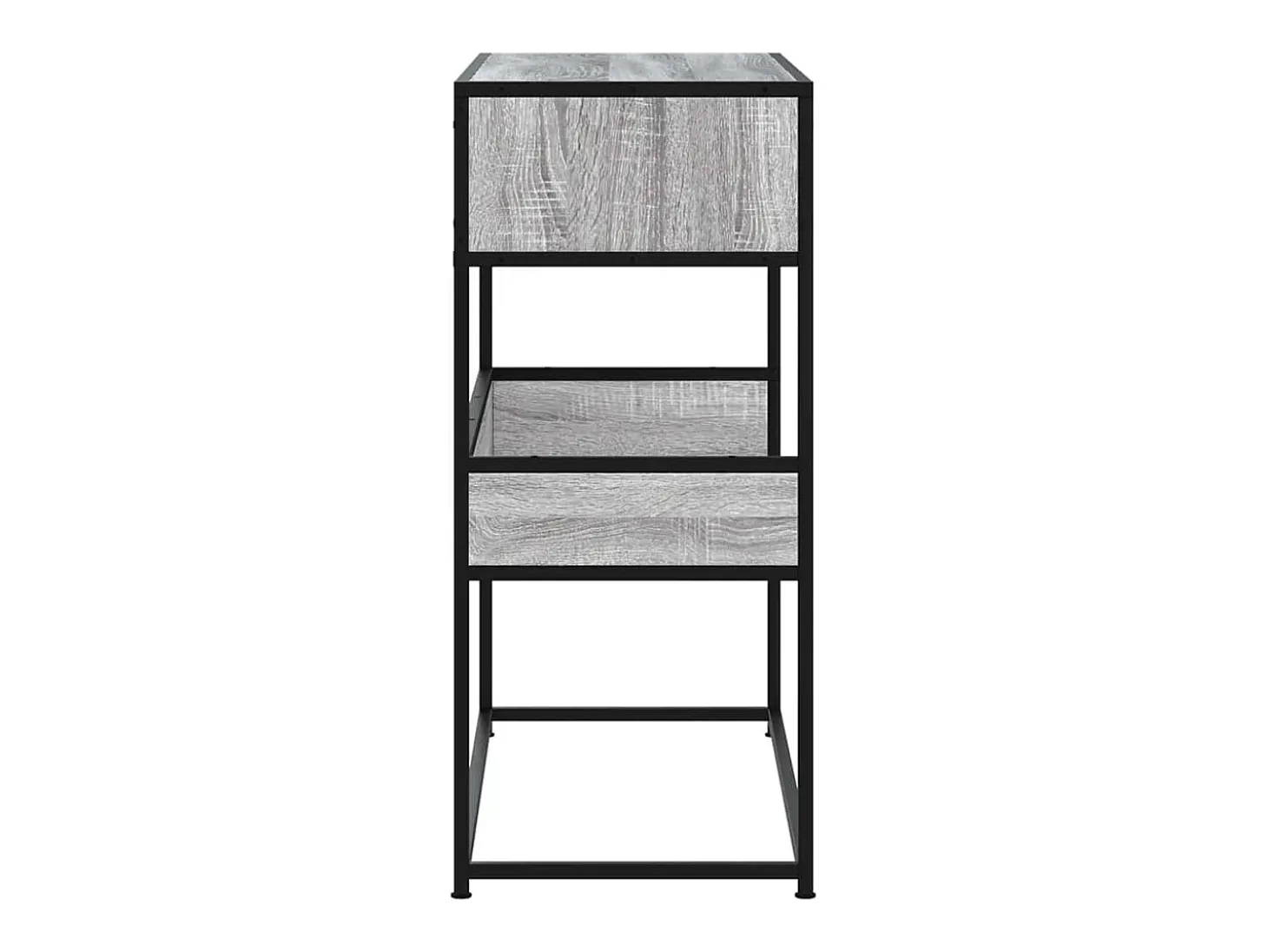 Mesa consola Sonoma gris 90x35x80 cm madera de ingeniería