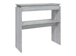 Mesa consola Sonoma gris 80x30x80 cm Madera de ingeniería