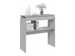 Mesa consola Sonoma gris 80x30x80 cm Madera de ingeniería