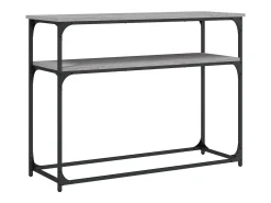 Mesa consola Sonoma gris 100x35,5x75 cm madera de ingeniería