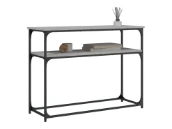 Mesa consola Sonoma gris 100x35,5x75 cm madera de ingeniería