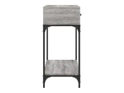 Mesa consola Sonoma gris 100x34,5x75 cm madera de ingeniería