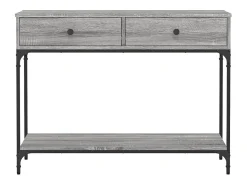 Mesa consola Sonoma gris 100x34,5x75 cm madera de ingeniería