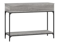 Mesa consola Sonoma gris 100x34,5x75 cm madera de ingeniería