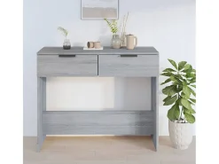 Mesa consola Sonoma gris 90x36x75 cm Madera de ingeniería