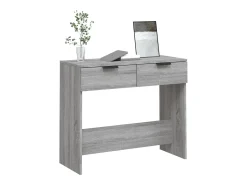 Mesa consola Sonoma gris 90x36x75 cm Madera de ingeniería