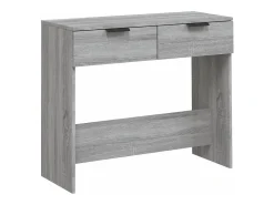 Mesa consola Sonoma gris 90x36x75 cm Madera de ingeniería