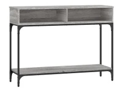 Mesa consola Sonoma gris 100x30,5x75 cm madera de ingeniería