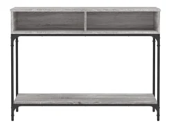 Mesa consola Sonoma gris 100x30,5x75 cm madera de ingeniería