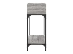 Mesa consola Sonoma gris 100x30,5x75 cm madera de ingeniería