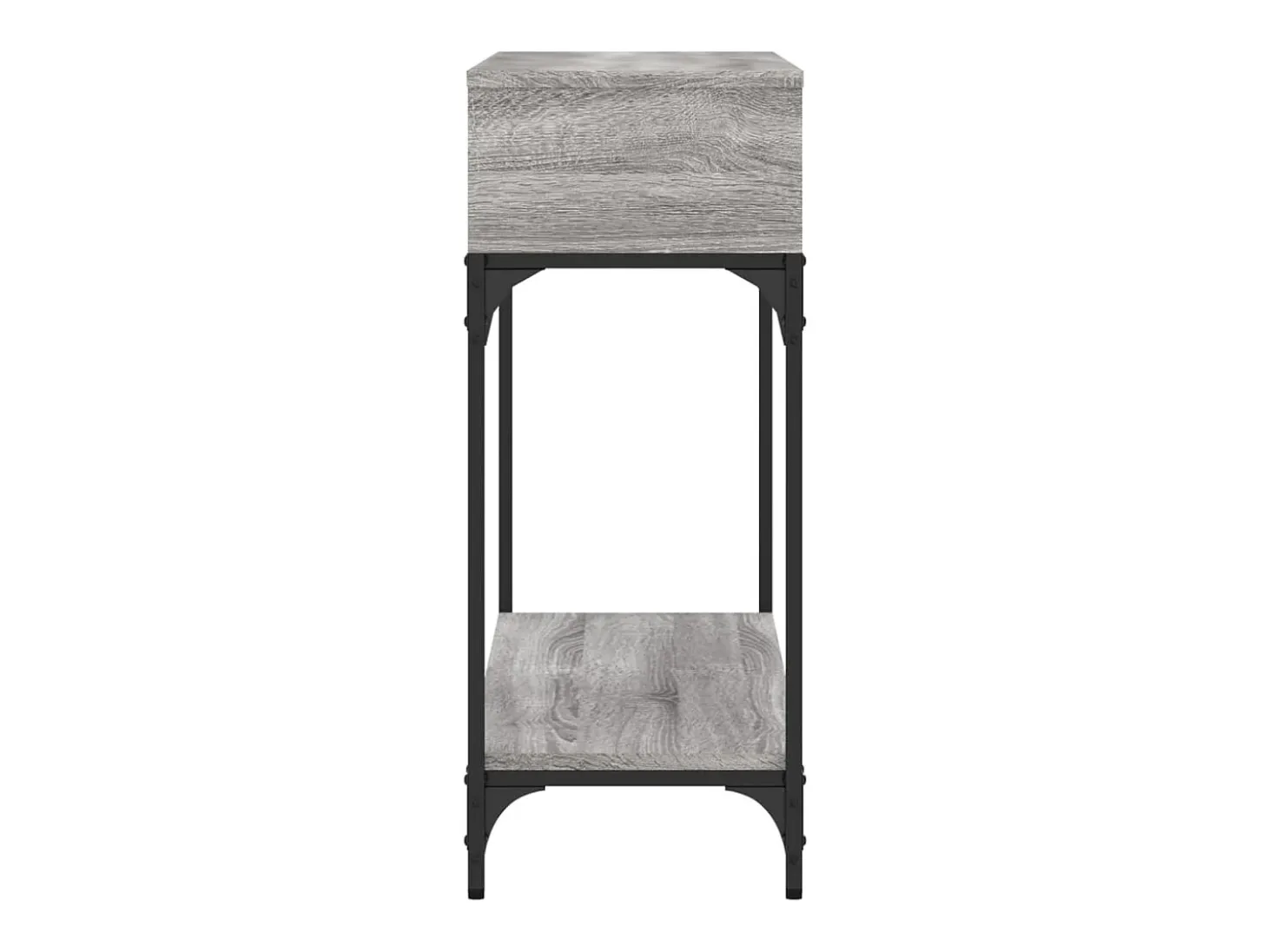 Mesa consola Sonoma gris 100x30,5x75 cm madera de ingeniería