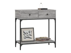 Mesa consola Sonoma gris 75x34,5x75 cm madera de ingeniería