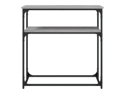 Mesa consola Sonoma gris 75x35,5x75 cm madera de ingeniería