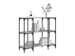 Mesa consola Sonoma gris 102x35x90 cm madera de ingeniería