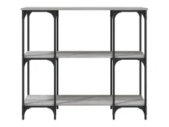 Mesa consola Sonoma gris 102x35x90 cm madera de ingeniería