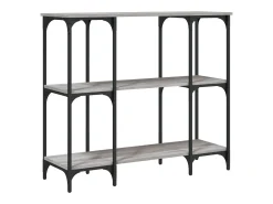 Mesa consola Sonoma gris 102x35x90 cm madera de ingeniería