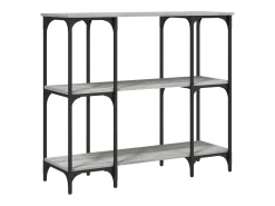 Mesa consola Sonoma gris 102x35x90 cm madera de ingeniería