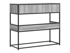 Mesa consola Sonoma gris 90x35x80 cm madera de ingeniería