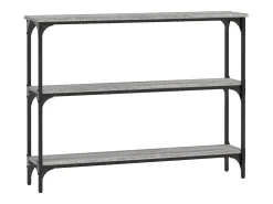 Mesa consola Sonoma gris 100x22,5x75 cm madera de ingeniería