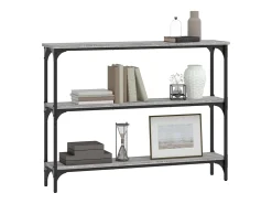 Mesa consola Sonoma gris 100x22,5x75 cm madera de ingeniería