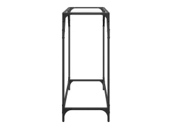 Mesa consola superficie vidrio transparente acero 80x35x81 cm